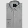 Stripes Light Gray Shirt : Business