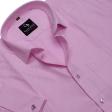 Self Design Pink Shirt : Business