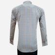 Checks Blue Shirt : Slim