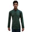 Plain Dark Green Shirt : Slim