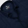 Plain Navy Blue Shirt : Business