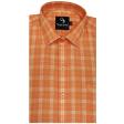 Checks Orange Shirt : Business