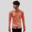 Handpainted Peach Shirt : Ditto