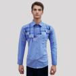 Handpainted Blue Shirt : Ditto