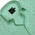 Print Light Green Shirt : Party