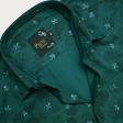 Print Green Shirt : Party