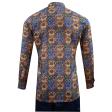 Print Brown Shirt : Party