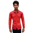 Print Orange Shirt : Party