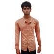 Print Peach Shirt : Party