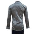 Print Dark Gray Shirt : Party
