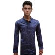 Print Navy Blue Shirt : Party