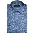 Print Blue Shirt : Ditto
