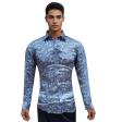 Print Blue Shirt : Ditto