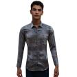 Print Brown Shirt : Ditto