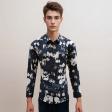 Print Black Shirt : Party
