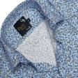 Print Blue Shirt : Party
