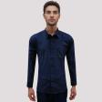 Plain Navy Blue Shirt : Business