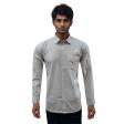 Stripes Light Gray Shirt : Business