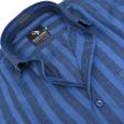 Stripes Dark Blue Shirt : Business