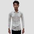 Self Design White Shirt : Business