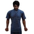 Combination Navy Blue Shirt : Ditto