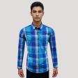Checks Blue Shirt : Ditto