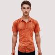 Checks Orange Shirt : Business