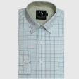 Checks Light Green Shirt : Business