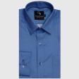 Plain Dark Blue Shirt : Business
