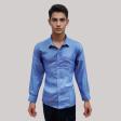 Plain Dark Blue Shirt : Business