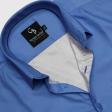Plain Dark Blue Shirt : Business