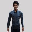 Plain Dark Gray Shirt : Business