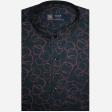 Combination Navy Blue Shirt : Party