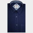 Print Navy Blue Shirt : Ditto