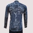 Print Blue Shirt : Ditto