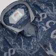 Print Blue Shirt : Ditto
