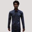 Print Blue Shirt : Ditto