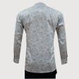 Print Blue Shirt : Party