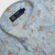 Print Blue Shirt : Party