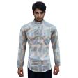 Print Blue Shirt : Ditto
