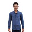 Self Design Dark Blue Shirt : Ditto