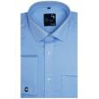 Self Design Blue Shirt : Business