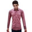 Stripes Maroon Shirt : Slim