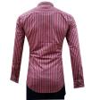 Stripes Maroon Shirt : Slim