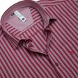 Stripes Maroon Shirt : Slim