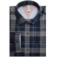 Checks Dark Blue Shirt : Slim