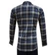 Checks Dark Blue Shirt : Slim