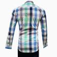 Checks Green Shirt : Slim