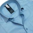 Self Design Blue Shirt : Slim