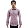 Self Design Maroon Shirt : Slim